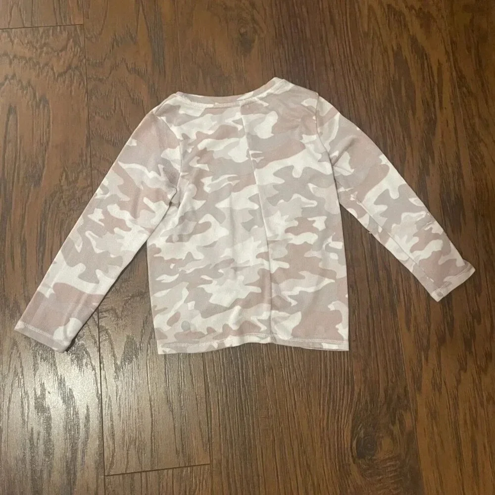 3T 90 Degree Pink Camouflage Matching Set, Athleisure, Long Sleeve, Lightweight
